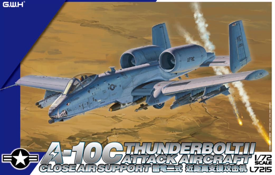 Great Wall Hobby 1/72 L7215 US Air Force A-10C Thunderbolt II Close Air Support Aircraft Kit