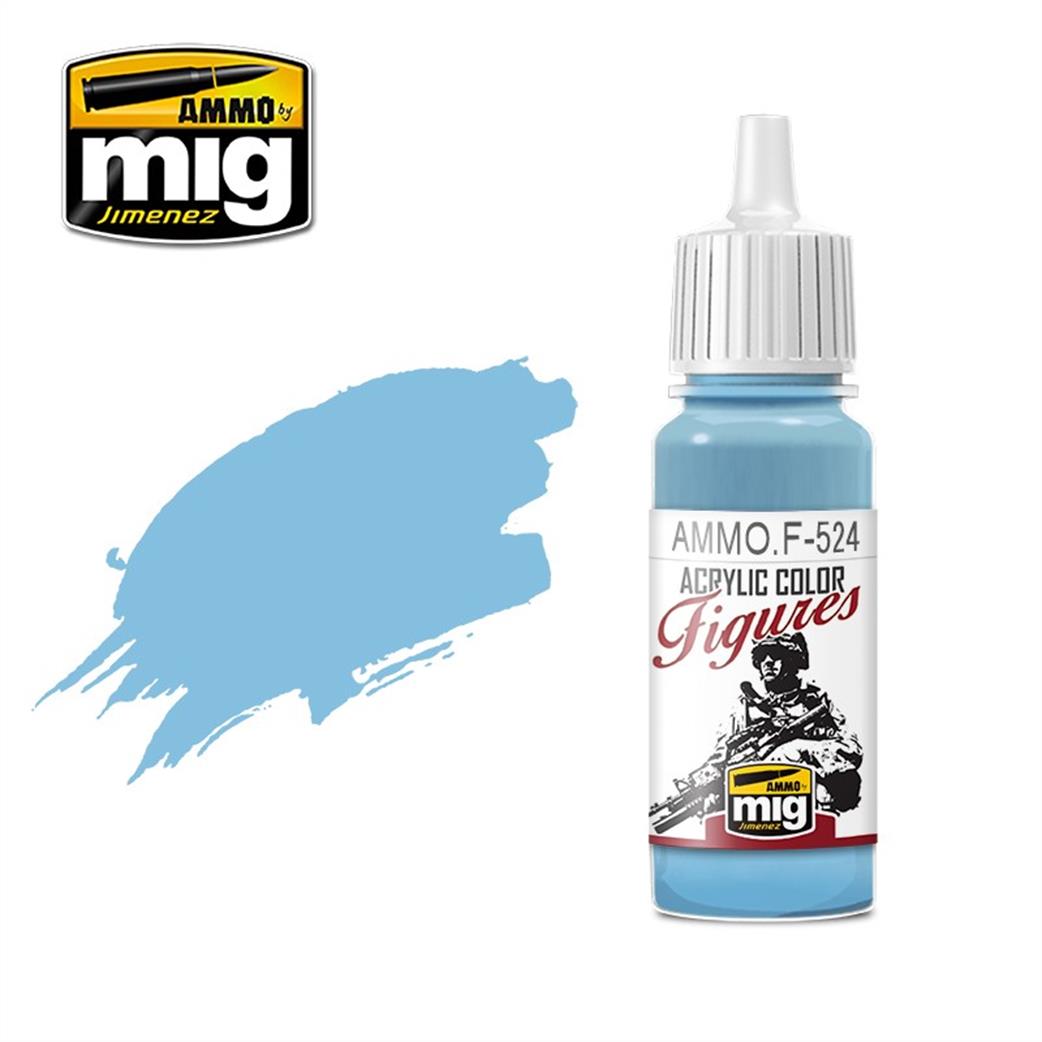 Ammo of Mig Jimenez  Ammo.F-524 Light Sky Blue 17ml Acrylic Color Figures Paint