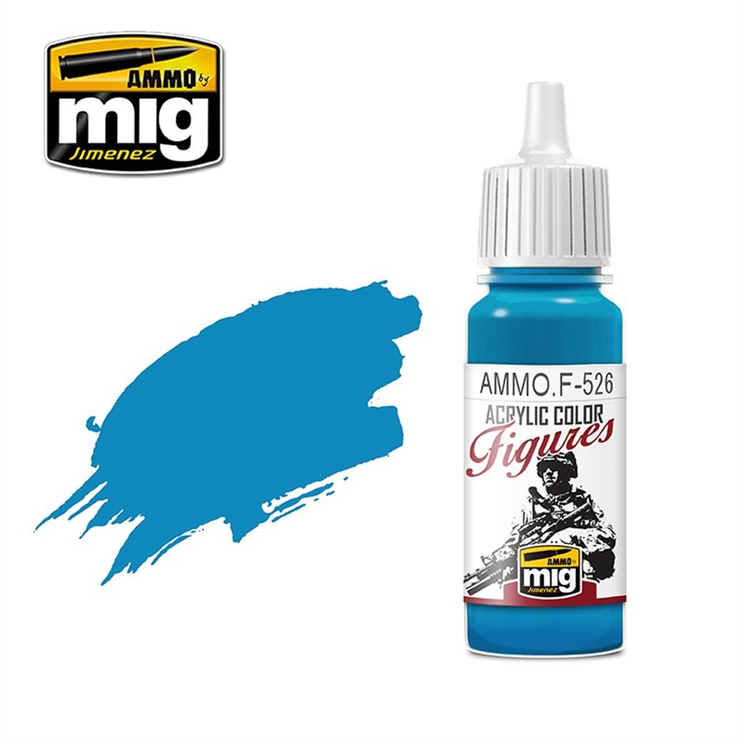 Ammo of Mig Jimenez  Ammo.F-526 Cyan 17ml Acrylic Color Figures Paint