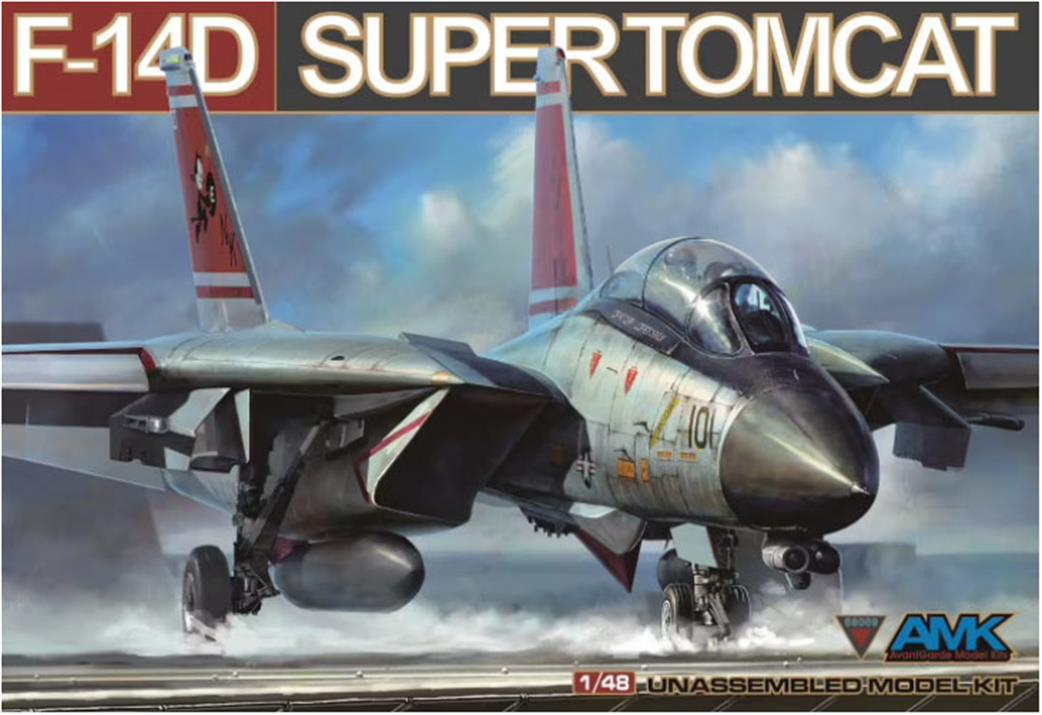 AvantGarde Model Kits AMK 88009 Grumman F-14D SuperTomcat Air Superiority Aircraft Kit 1/48