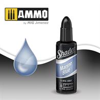 Marine blue acrylic based paint specially formulated to apply shadows with the airbrush. 10mL jarThe AMMO SHADERS are a new type of product designed to create a variety of effects on all types of models in a simple and fast way. The transparent and ultra-fine paint allows all skill level of modelers to apply stunningly realistic effects that seemed impossible before.
