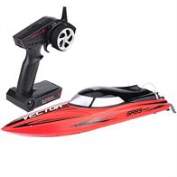 VOLANTEX RACENT VECTOR SR65CM BRUSHLESS RACING BOAT RTR RED FEATURES Cooling Device Waterproof Protection Powerful Motor Backward Reset Turned-Over Boat Reset Out Of Control Prompt Low Voltage Alarm Prompt Anti-Collision Design Two-Way Navigation