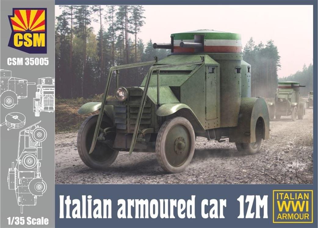 Copper State Models 1/35 35005 1ZM Italian WW1 Armoured Car Kit