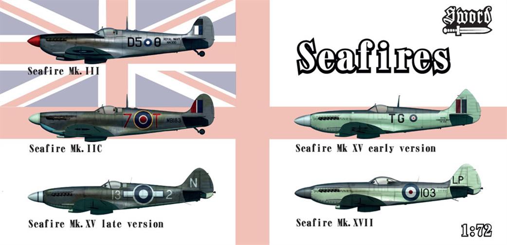 Sword 1/1 SW72129 Supermarine Seafires 5 Kit Set