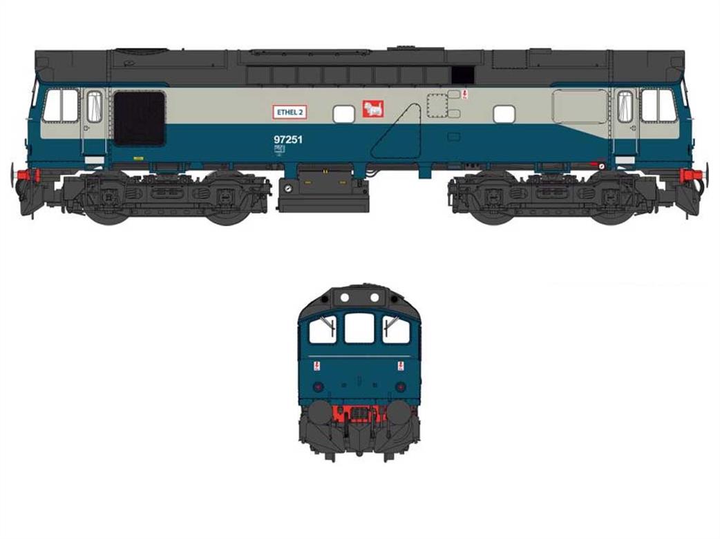 Heljan 2545 BR 97251 ETHEL 2 Class 25/2 Train Heating Ex-Locomotive OO