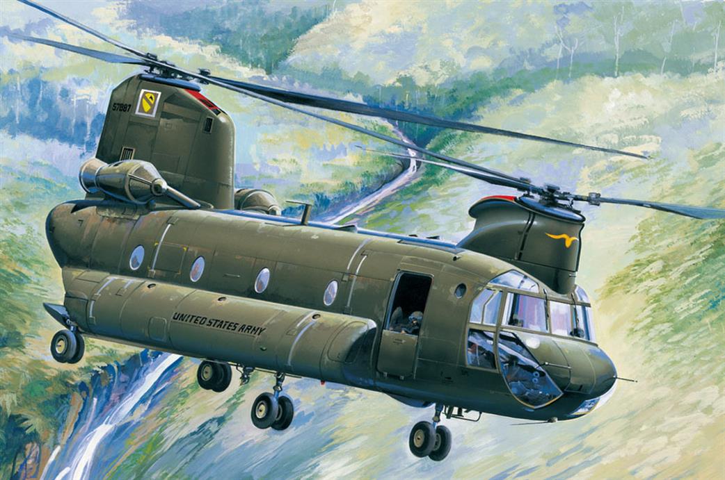 Hobbyboss 1/48 81772 CH-47A Chinook Heavy Lift Helicopter Plastic Kit