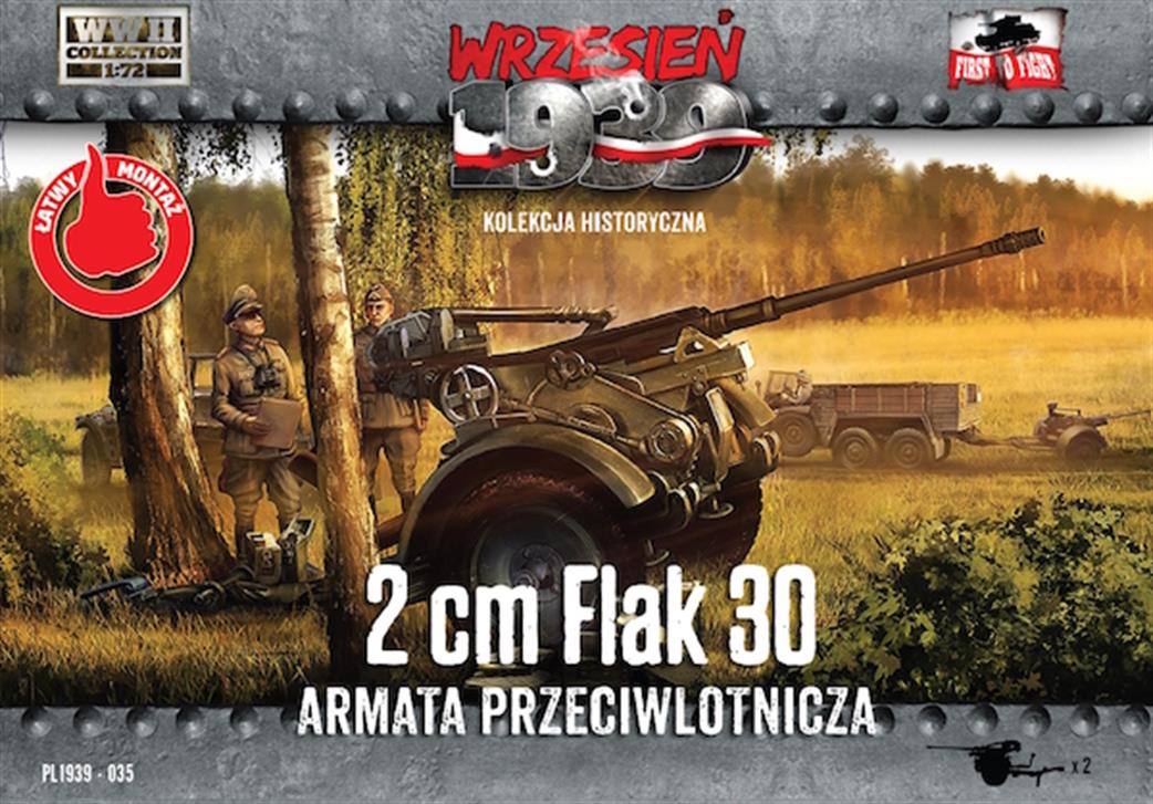 First to Fight 1/72 FTF035 Flak-30 anti-aircraft guns x 2 Kit