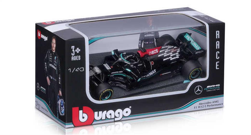 Burago 1/43 B18-38038H F1 Mercedes AMG W12 E-Performance Hamilton