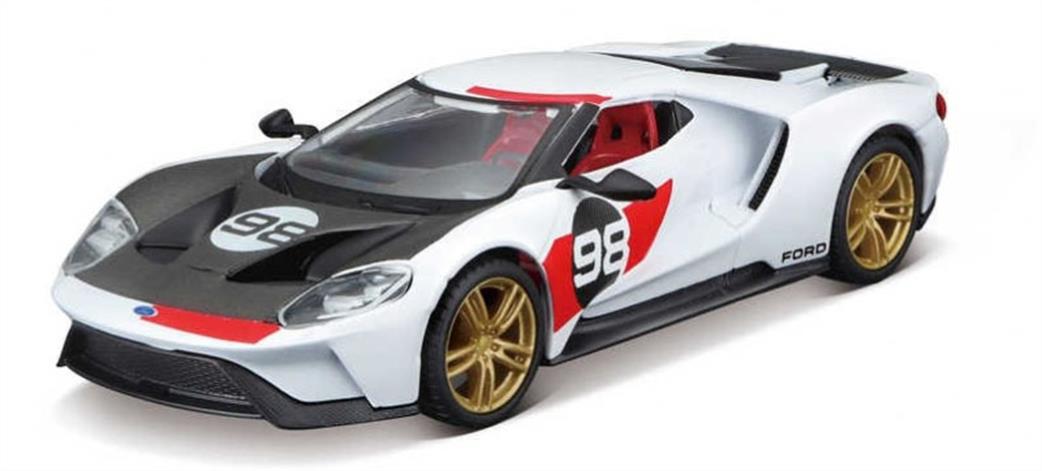 Burago 1/32 B18-41165 Ford GT Heritage Collection No.98 Diecast Model