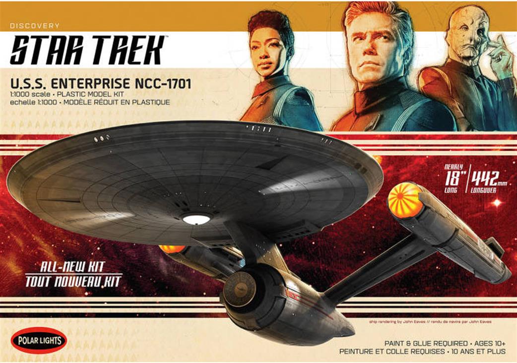 Polar Lights 1/1000 POL973M Star Trek Discovery Uss Enterprise