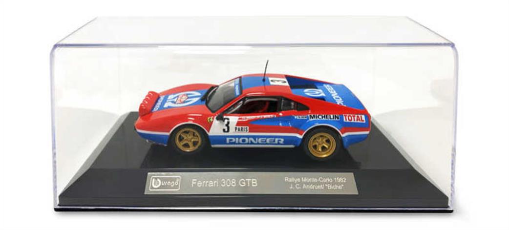 Burago 1/43 B18-36304 Ferrari Racing 308 Gtb 1982 Diecast Model