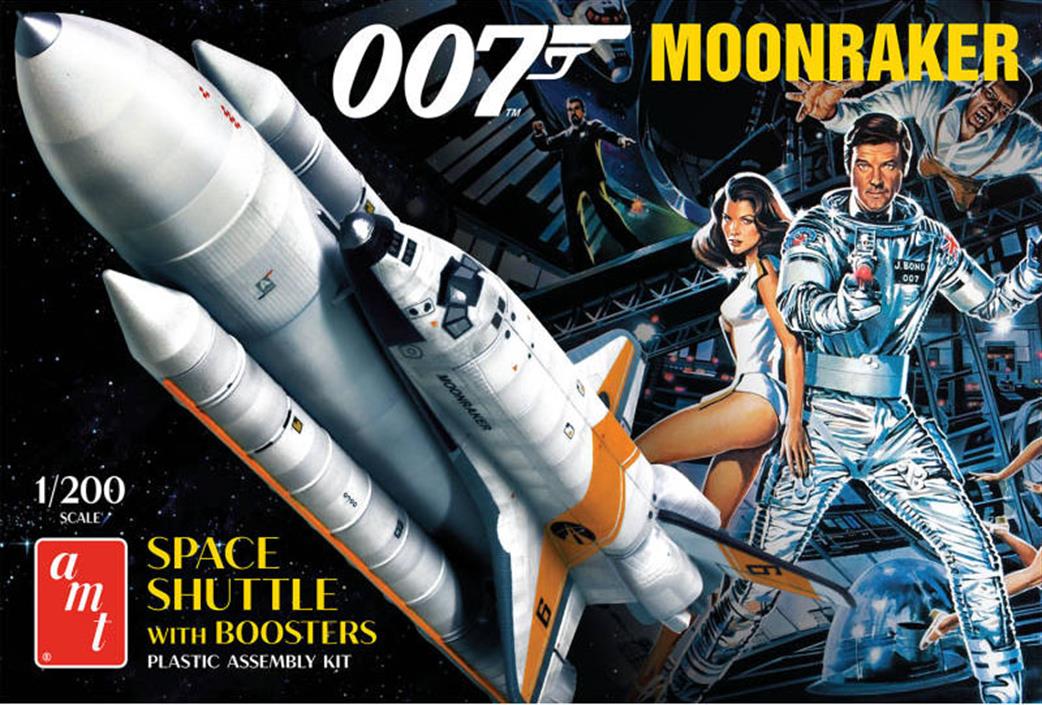 AMT/ERTL 1/200 AMT1208 James Bond 007 Moonraker shuttle and booster set