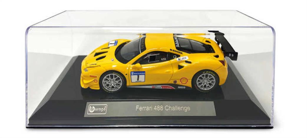 Burago 1/43 B18-36306 Ferrari Racing 488 Challenge Diecast Model