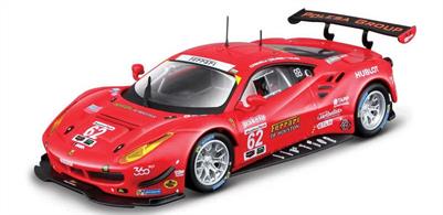 Burago B18-36301 1/43rd Ferrari Racing 488 Gte 2017 Diecast Model