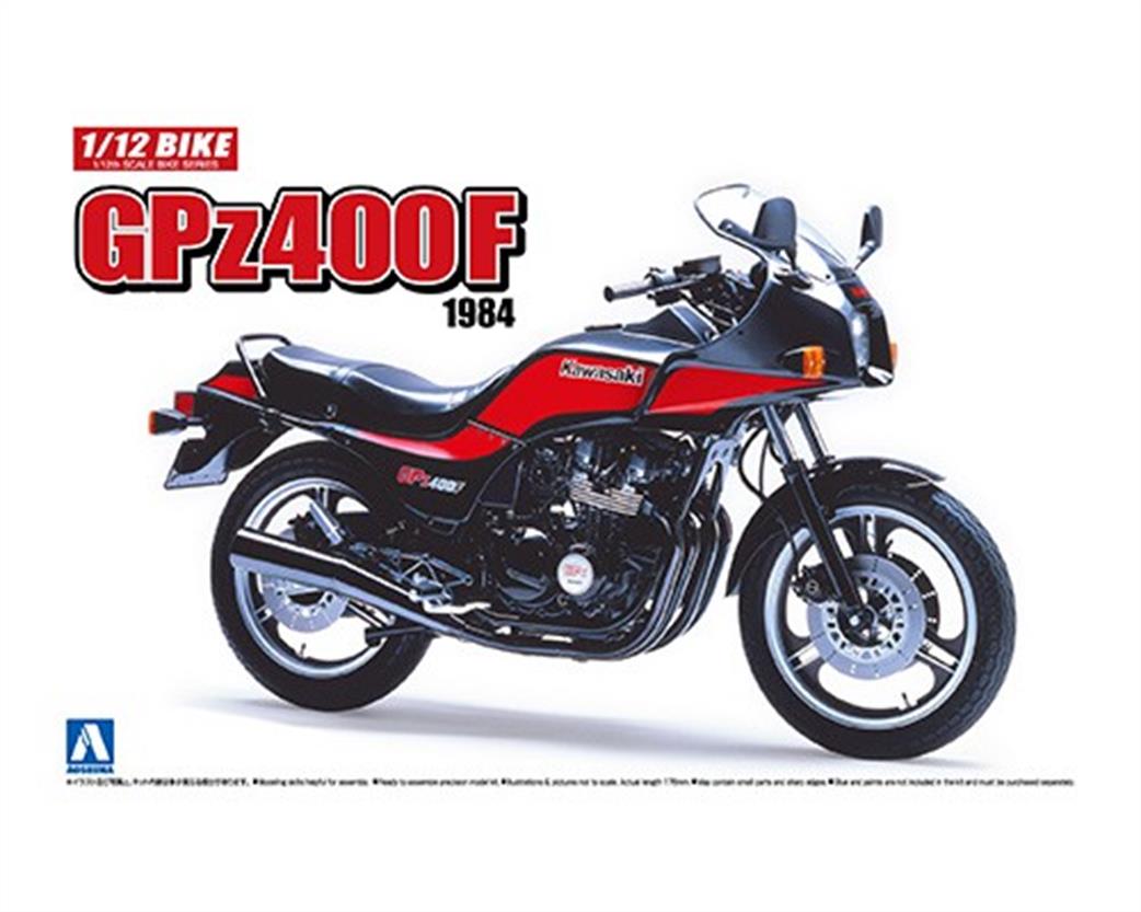 Aoshima 05327 Kawasaki GPx400F Motorbike Kit 1/12