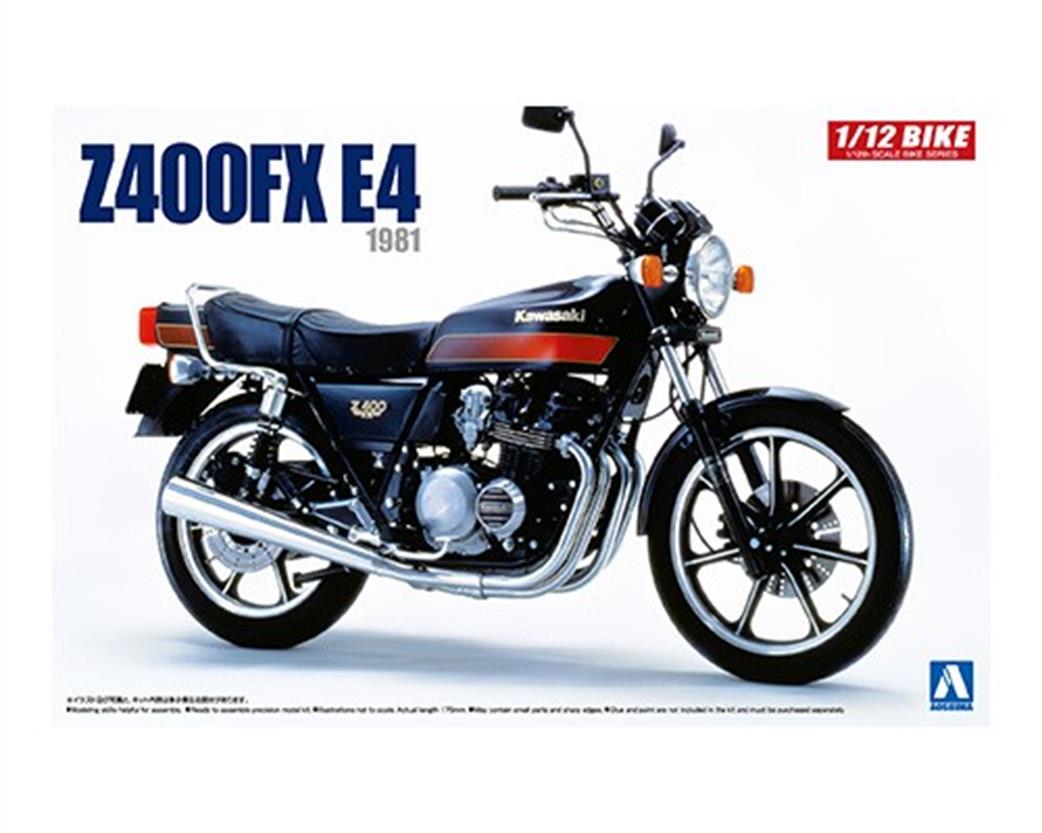Aoshima 1/12 05429 Kawasaki Z400FX Motorbike Kit