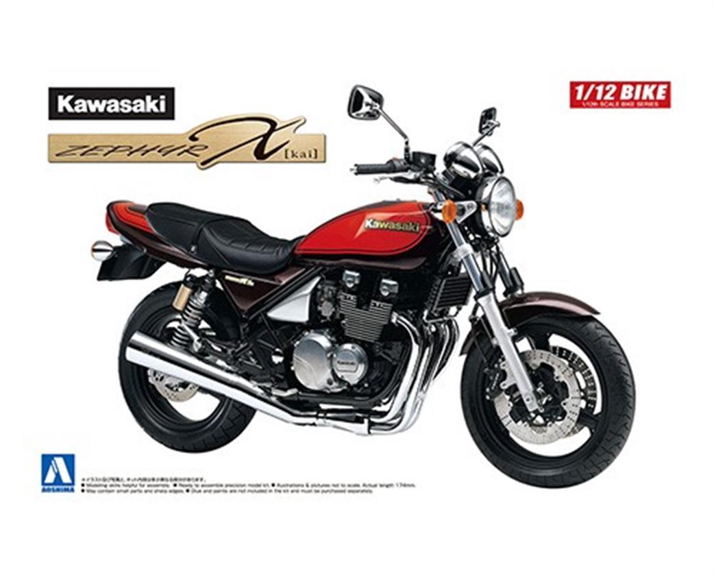 Aoshima 06176 Kawasaki Zephyr Motorbike Kit 1/12