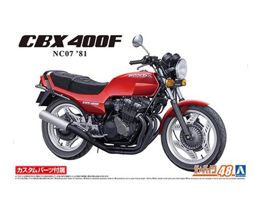 Aoshima 06232 Honda NC07 CBX400F Motorbike Kit 1/12
