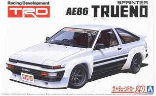 Aoshima 05896 1/24th TRD Toyota Trueno AE86 1985 Car Kit