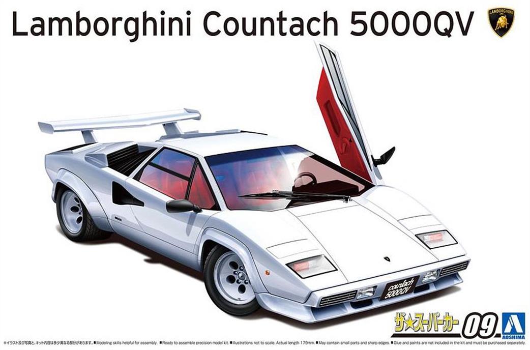 Aoshima 1/24 05945 Lamborghini Contach 5000QV Kit