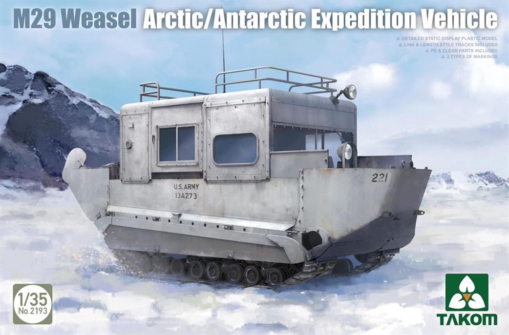 Takom 1/35 2193 M29 Artic Antarctic Expedition Vehicle Kit