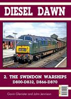 Irwell Press softback Bookazine Diesel Dawn volume 2 covering the Swindon-built Warship class diesel hydraulics, D800-D832 and D866-D870.The startling first impression these Swindon Warships made when they burst upon a steam-dominated railway in 1958 can hardly be exaggerated. Powerful, fast and above all lightweight, THIS was the Type 4 that the Western Region had wanted and fought so hard to get. Sparkling clean, in an elegant livery with stirring red and silver nameplates, they were glamorous, mysterious even, with that striking sloping front and subtle curves, unhindered by design clutter. This second Diesel Dawn deals with the thirty-eight Warships built from 1958.