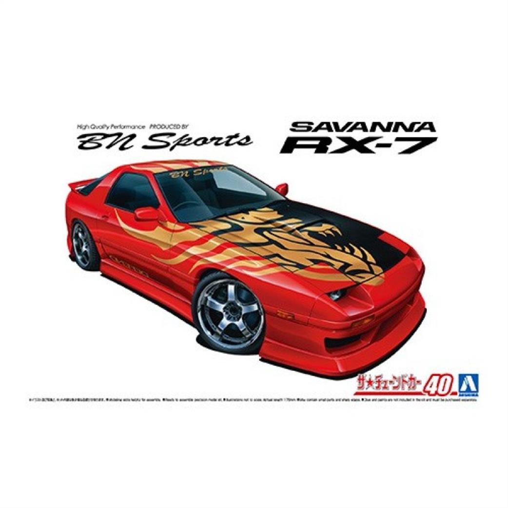 Aoshima 06150 BN Sports Mazda RX-7 FC3S Car Kit 1/24