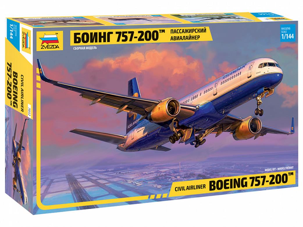 Zvezda 1/144 7032 Boeing B757-200 Civil Airliner Plastic Kit