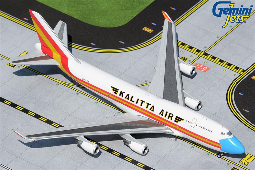 Gemini Jets 1/400 GJCKS1999 Kalitta Air Boeing B747 B747-400 BCF N744CK Mask Livery Civil Airliner Model