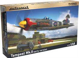 ProfiPACK edition kit of British fighter aircraft Tempest Mk.II in 1/48 scale. Focused on machine from the Royal Air Force.