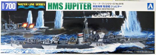 Aoshima 05767 1/700th British J-Class Destroyer HMS Jupiter Kit