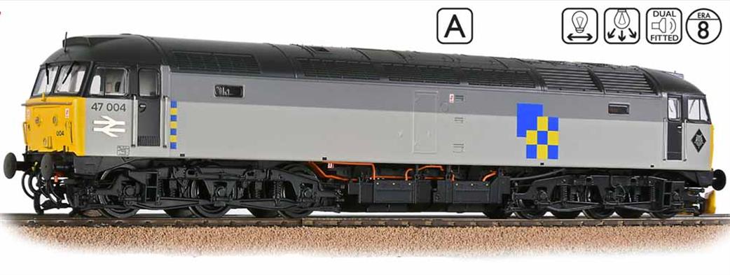 Bachmann 35-418 BR 47004 Class 47/0 Railfreight Triple Grey Construction New High-Spec Tooling DCC Sound & Fans OO