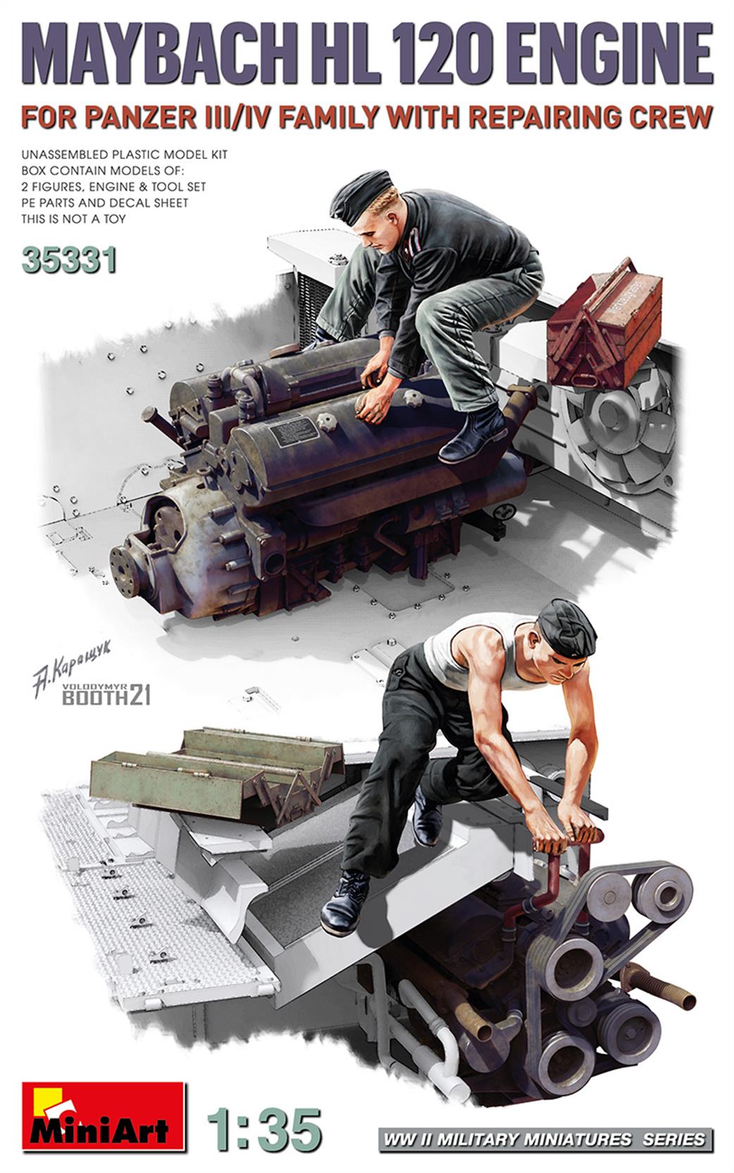 MiniArt 1/35 35331 Maybach HL-120 Engine With Repair Crew