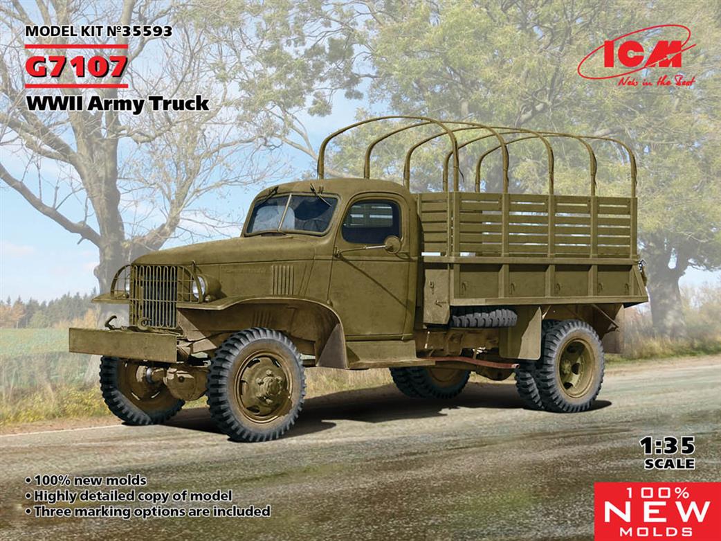 ICM 1/35 35593 G7107 WW2 US Army truck kit