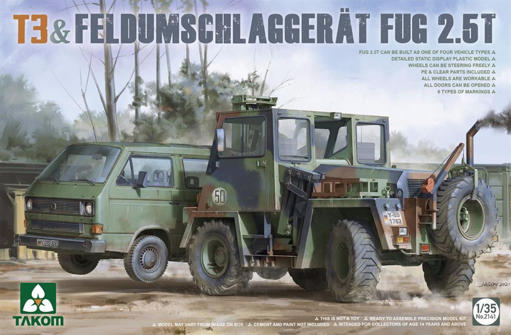 Takom 1/35 2141 T3 & Feldumschlaggerat Fug 2.5t Kit