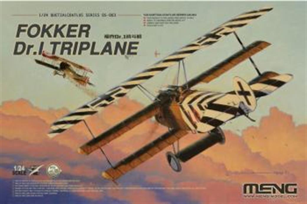 Meng 1/24 MNGQS-003 Fokker DR.1 Triplane WW1 Plastic Kit