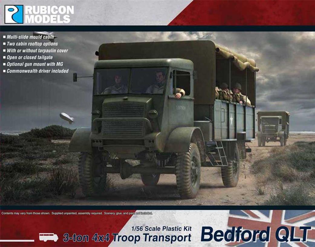Rubicon Models 1/56 28mm 280107 Bedford QLT Troop Carrier Plastic Kit