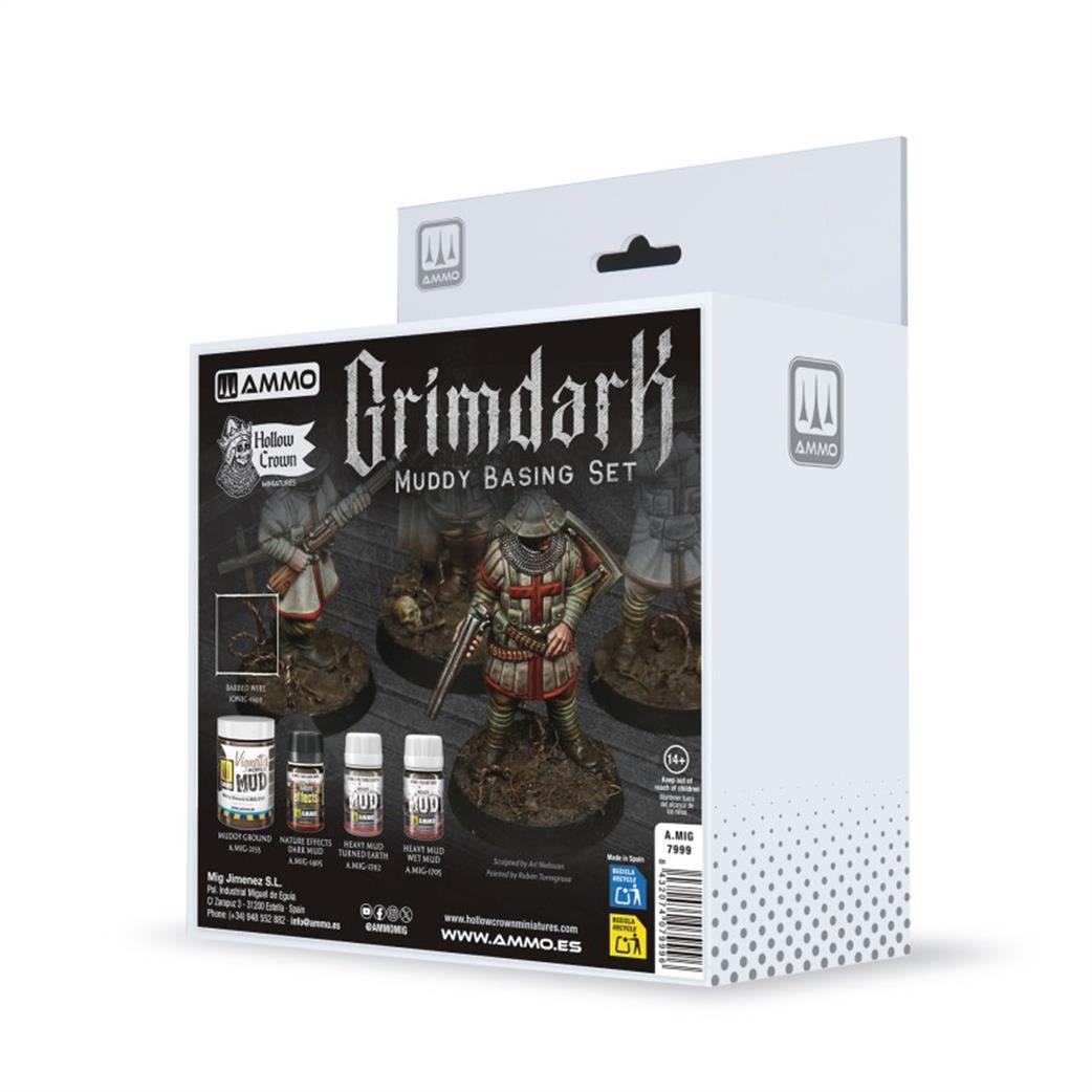 Ammo of Mig Jimenez  A.MIG-7999 Grimdark Muddy Basing Set