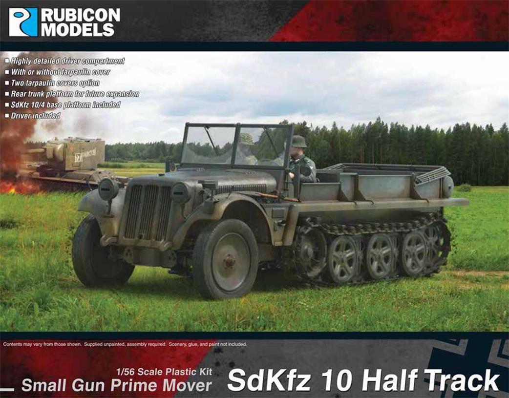 Rubicon Models 1/56 28mm 280108 German SdKzf 10 Half Track Plastic Model Kit