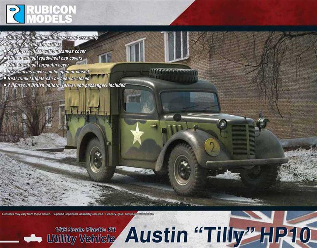 Rubicon Models 1/56 28mm 280110 Austin Tilly HP10 Plastic Model Kit