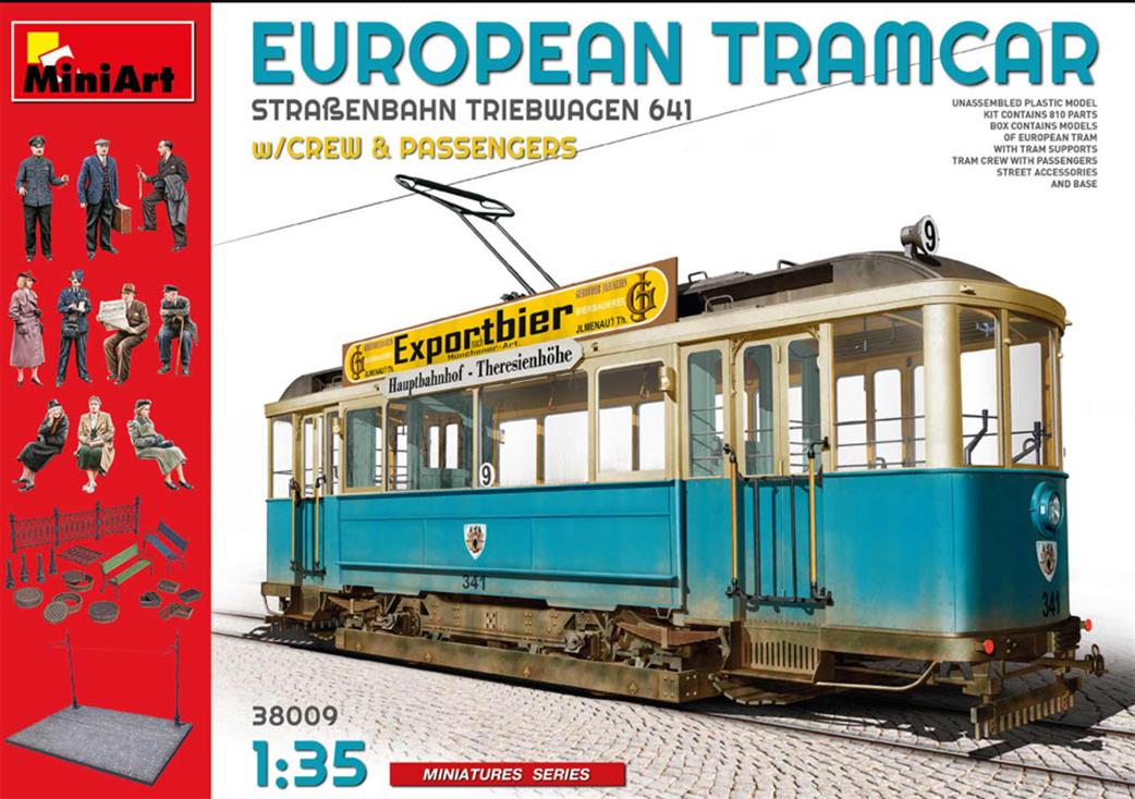 MiniArt 1/35 38009 European TramCar Plastic kit