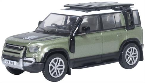 Oxford Diecast 76ND110003 1/76th New Land Rover Defender 110 Pangea Green