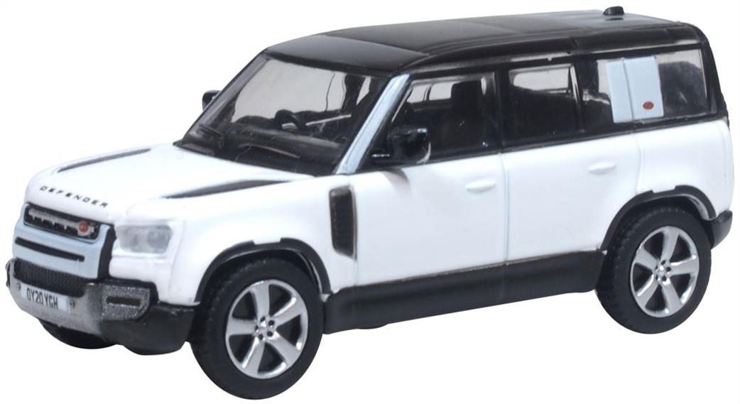 Oxford Diecast 76ND110X003 New Land Rover Defender 110X Fuji White 1/76
