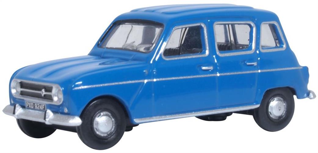 Oxford Diecast 1/76 76RN003 Renault 4 Blue