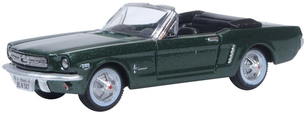 Oxford Diecast 1/87 87MU65006 1965 Ford Mustang Convertible Ivy Green