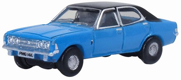 Oxford Diecast NCOR3005 1/148th Ford Cortina MkIII Electric Monza Blue