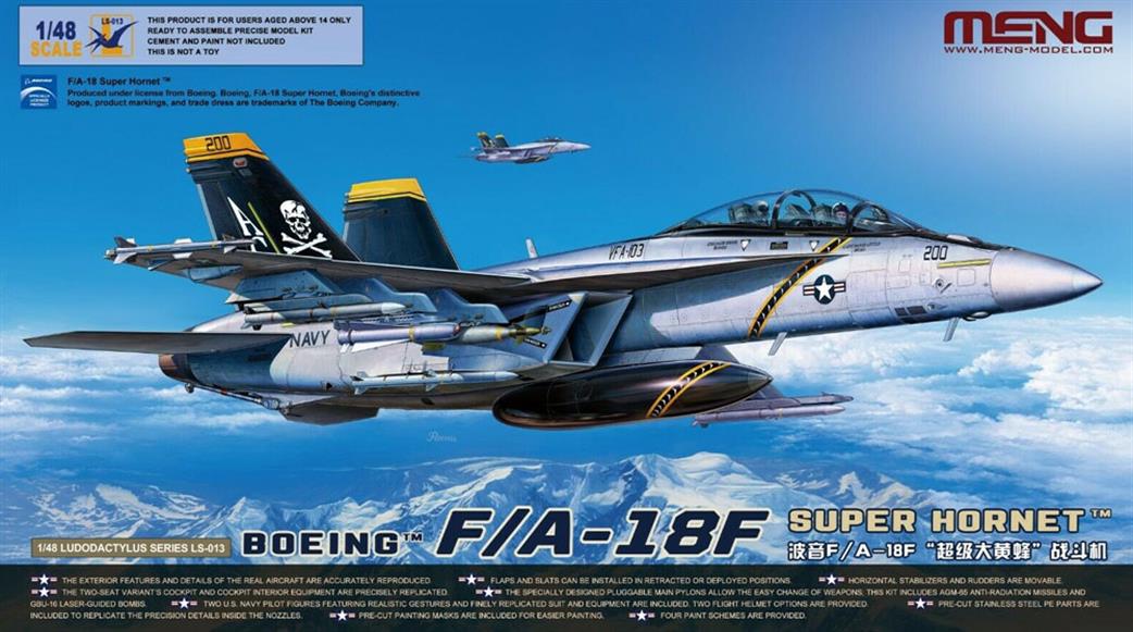 Meng 1/48 LS-013 USN Boeing F/A-18F Super Hornet Kit