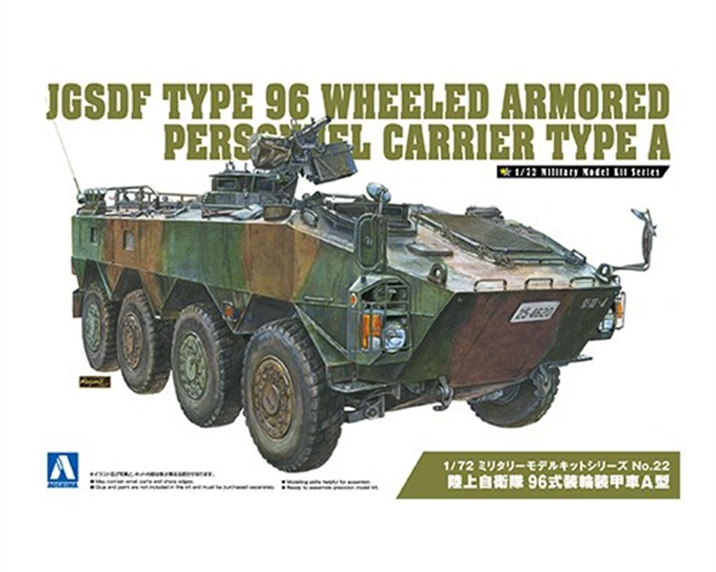Aoshima 1/72 05783 JGSDF TYPE 96 Wheeled Armoured Personnel Carrier Type A