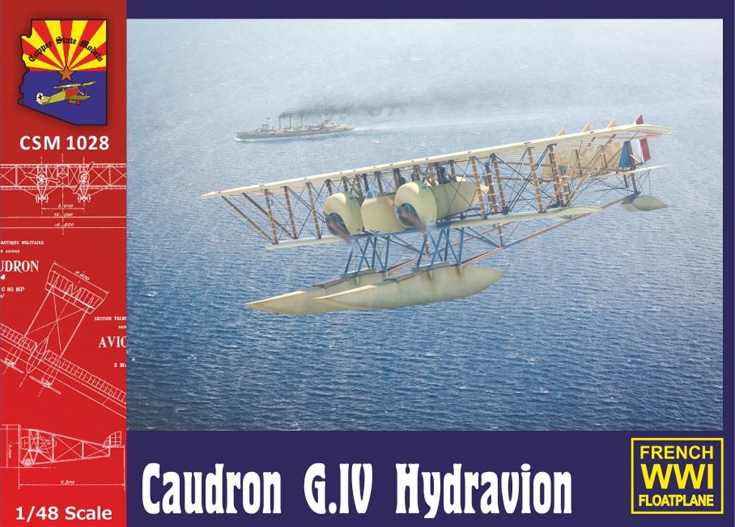 Copper State Models 1/48 CSM1028 Caudron G.IV Hydravion French Floatplane Kit