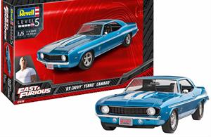 Revell 07694 1/24th 1969 Chevy Camaro Yenko (Fast&amp;Furious) Car KitNumber Of Parts   Length mm